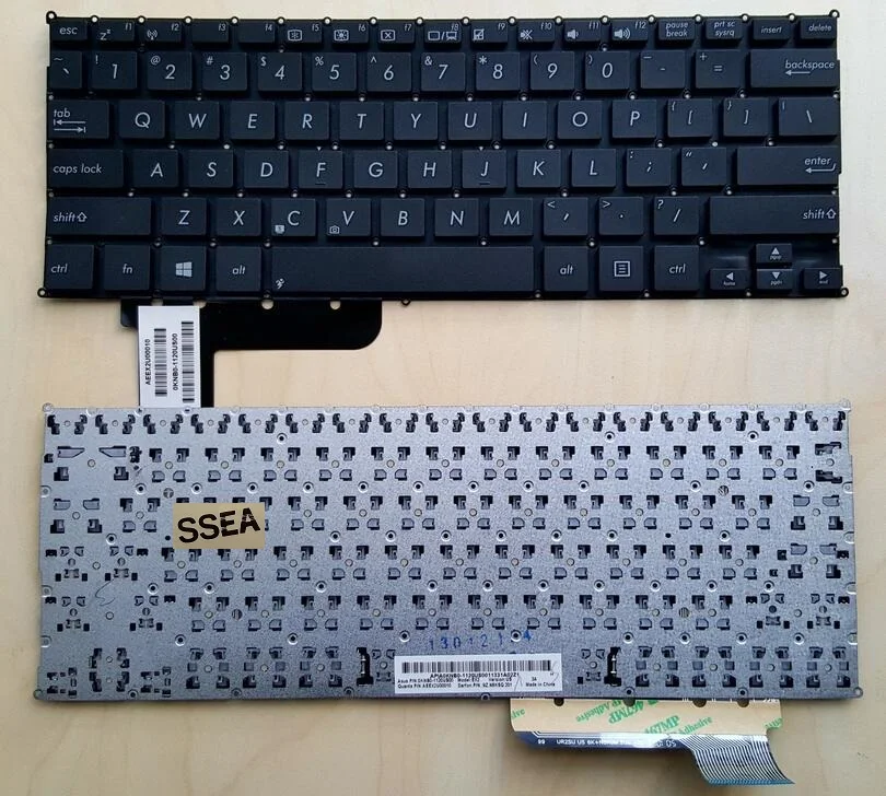 Новая английская клавиатура SSEA для ноутбука Asus X201 X201E S200 S200E X202 x202e черная без
