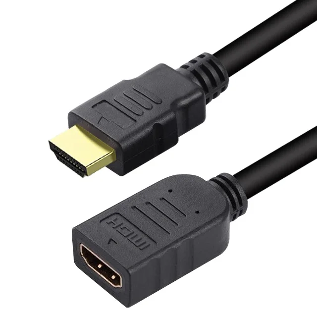 1 м 2 м 3 м HDMI удлинительный кабель 1 м/2 м/3 м/5 м мужской к женскому HDMI 4 к 3D 1,4 в HDMI расширенный кабель для HD tv lcd ноутбука PS3 проектора