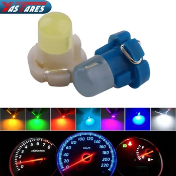

Car led 5PCS 12V T3 COB auto car led Instrument Dashboard Dash Indicator Light Bulb DC Panel Bulb yellow red blue Vehicle Lamp