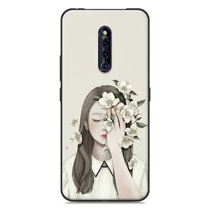 A8 Coque для vivo X27 pro случае девушка цветок Мягкий силиконовый чехол для телефона для vivo X27pro корпус vivo X27pro 6," защитных чехлов - Цвет: A8