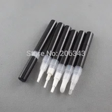 NUEVO: 3 ml de aluminio negro pluma cosmética crema de brillo de labios/mascara/líquido crecimiento de Las Pestañas/dientes tubo o cosmética blanqueamiento pen