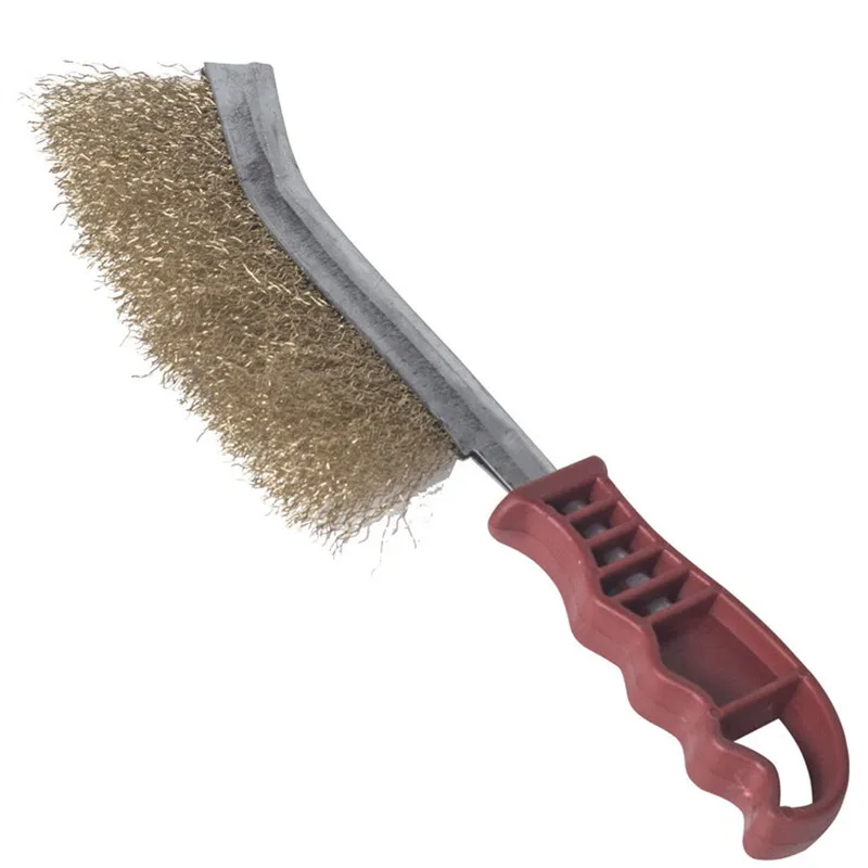 

bbq Barbecue tools red handle clean brush bulk barbecue mesh cleaning accessories copper wire