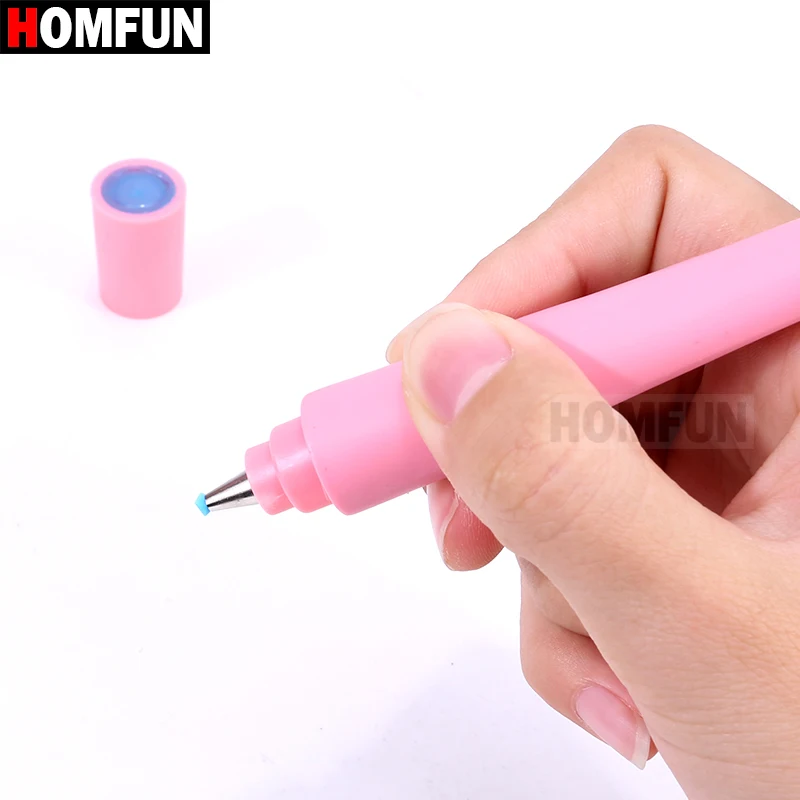 HOMFUN вышивка бриллиант ручка 5D DIY Алмазная картина стежка мультфильм карандаш ручка горный хрусталь точечная ручка инструменты крышка подарок