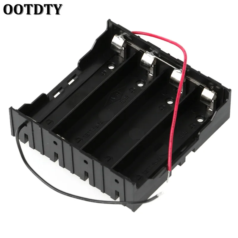 OOTDTY 3 7 В параллельный держатель для батарей 3x4x18650 чехол хранения контейнер с