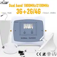 Neue Ankunft! LCD display 2g 3g 4g mobile signal booster DUAL BAND 1800/2100 mhz cellular signal zelle telefon repeater verstärker kit