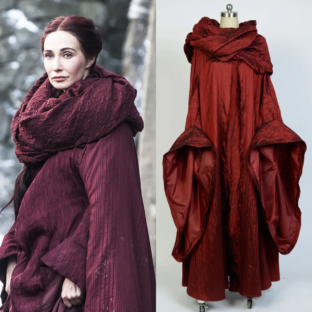 

GoT Game of Thrones The Red Woman Melisandre Outfit Cosplay Costume For Christmas Hallowen Full Sets