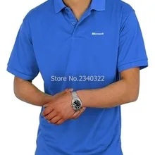 Летняя известная IT компания microsoft рубашка поло хлопковые рубашки-поло