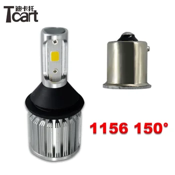 

Tcart 2pcs Car LED Turn Signals Lights Auto Led COB Bulbs Yellow Signaling Lamps PY21W 1156 For Renault Duster 2012 Accessories