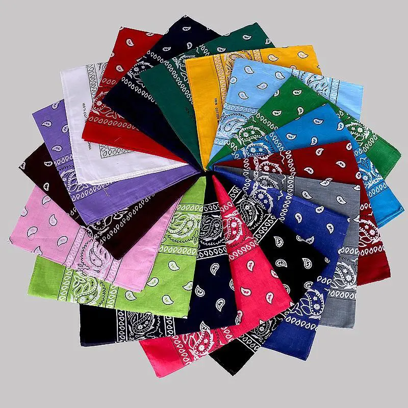 2016 Cotton Bandana Scarf Square Head Scarf Women Men Fashion Bicycle