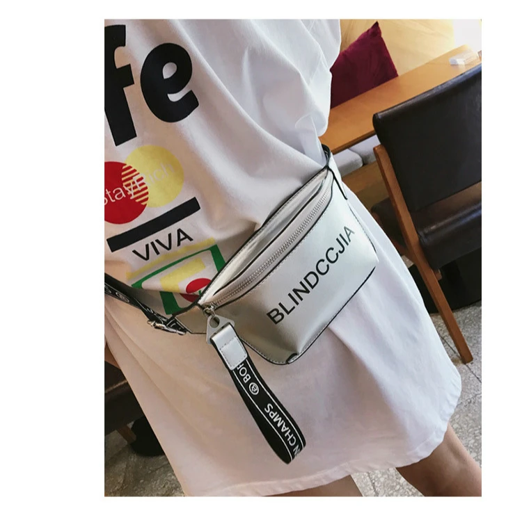 2019 Лидер продаж поясная сумка для женщин тенденция поясная из искусственной кожи модные пляжные женские плечевой ремень нагрудная сумка
