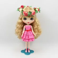 Ню Блит куклы, кукла(светлые вьющиеся волосы) 2540