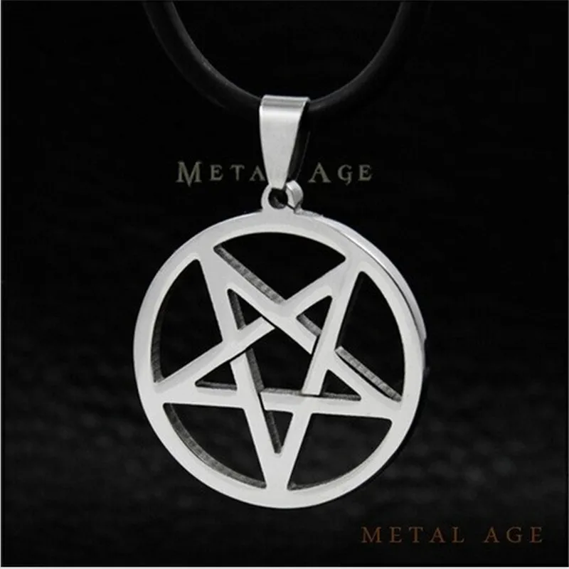 2015 Fashion Inverse Pentagram Pendant Necklace Black Deacon Kuroshitsuji Hunter Van Helsing Hell Satan | Украшения и аксессуары