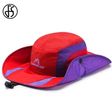 FS лето защита от ультрафиолета Рыбацкая шляпа для женщин и мужчин дышащая быстросохнущая уличная Солнцезащитная походный котелок шляпы