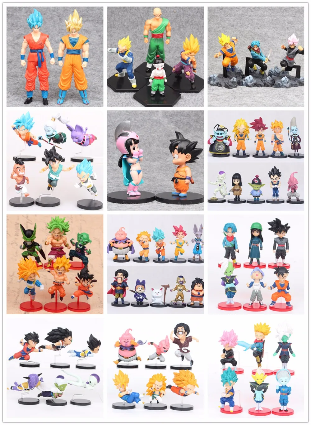

Action Figures Toys Kids Gifts Toy Pvc Collections Christmas Model For Dragon Ball Z Son Goku Vegeta Bulma Puar Piccolo