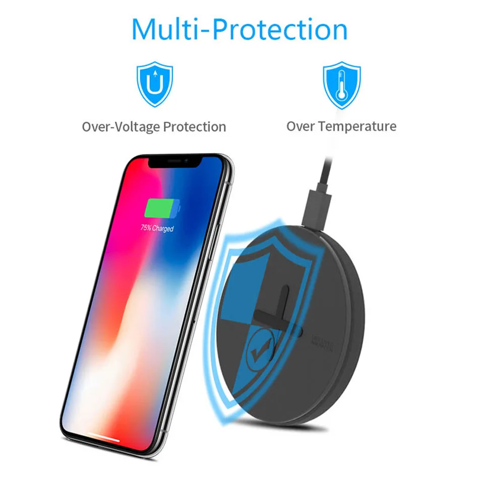 NILLKIN 10W Qi Wireless Charger For Xiaomi Mix 2s 3 Mobile Phone Chargers For Huawei P30 Mate 20 Pro Mini Wireless Charging Pad (7)
