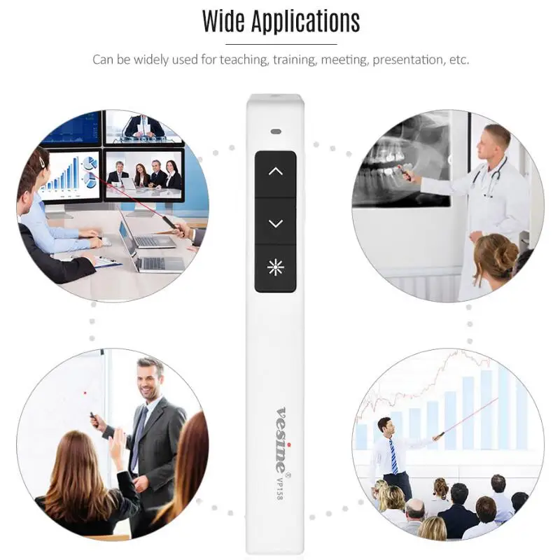 New USB Pointer Pen 2.4GHz wireless laser pens presentation PPT
