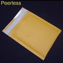 Peerless 1 шт. 250X300 мм крафт-Пузырчатая, для отправки Сумка-конверт Пузырьковые почтовые ящики объемные конверты упаковочные пакеты