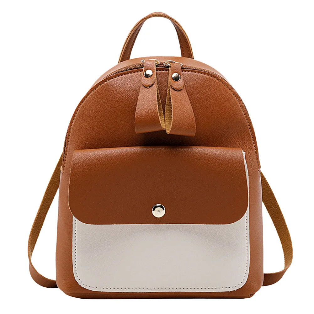 

2019 New Sweeet Fashion Women Backpack Solid Color PU Adjustable Strap Crossbody Bag Casual for Shopping LBY2019