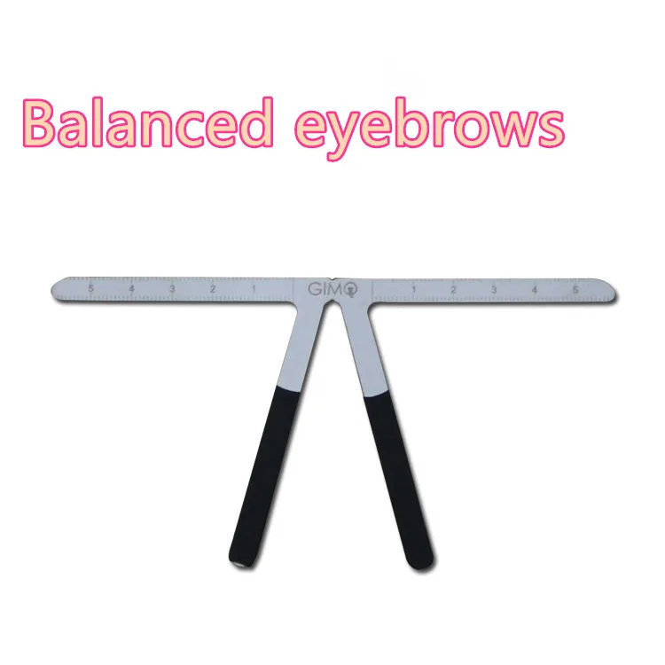 

Permanent Makeup Tattoo Eyebrow Ruler Measure Tool Metal Eyebrow Balance Ruler Shaping Stencil Tools