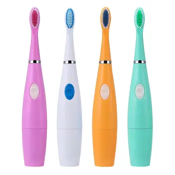 

Adult Electric Toothbrush Timer Battery Powered Brush with 3 Head Replacement Waterproof Home 35000 Times/min