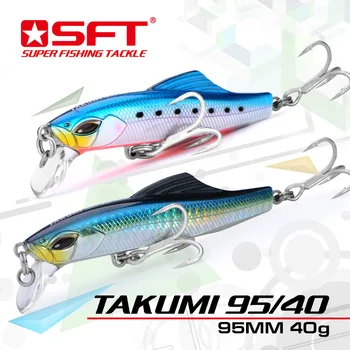 

SFT 95mm 40g Fishing Lure Sinking Minnow Long Casting Fishing Lures Artificial Bait Sea Bass Fishing Bait Sea Fishing 14 Colors