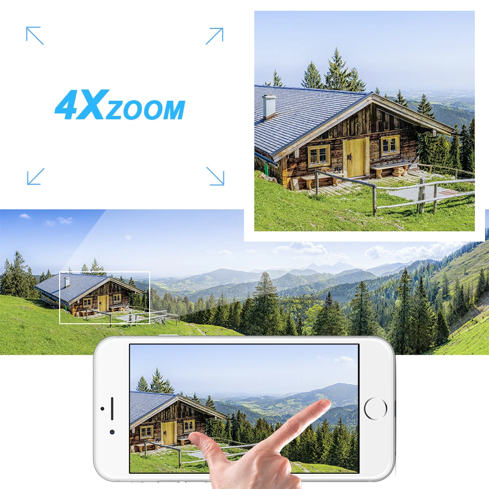 Cena VStarcam bezprzewodowe PTZ kamera IP kopułkowa na świeżym powietrzu 1080P FHD 4X Zoom bezpieczeństwa CCTV wideo sieci nadzoru bezpieczeństwa kamera IP Wifi