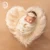 Don&Judy New Heart Blanket Newborn Baby Soft Faux Fur Photography Prop Blanket Infant Background Photo Prop Basket Stuffer Filler