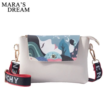 

Mara's Dream Luxury Handbags Women Bags Designer Printed Hasp Flap Crossbody Bags Ladies Solid PU Shoulder Bag Bolsa Feminina