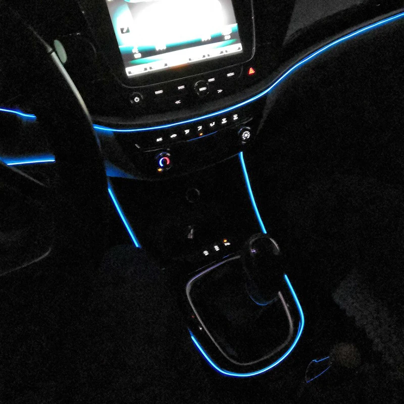 Гибкая неоновая Автомобильная интерьерная Светодиодная лента для Honda Accord City Civic CR-V HR-V Insight Fit Аксессуары Odyssey