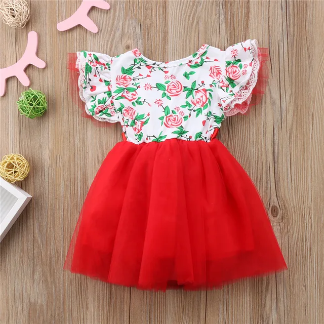 Vestido con flores para niña recién nacida, 1 año de cumpleaños, Princesa, invierno, tutú de niñas, prendas, 2018 Vestido con flores para niña recién nacida, 1 año de cumpleaños, Princesa, invierno, tutú de niñas, prendas, 2018