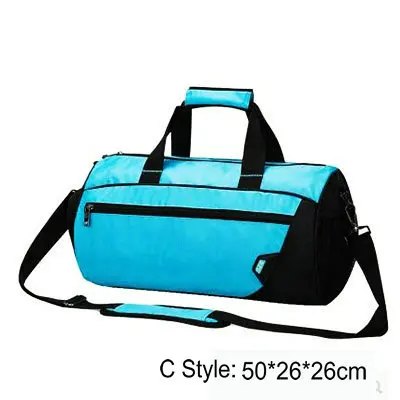 Стиль, сумка для плавания, нейлоновая водонепроницаемая сумка, сухая сумка для мужчин, независимая сумка для обуви, женская сумка на плечо для спортзала, большая сумка для тренировок - Цвет: C Style Blue