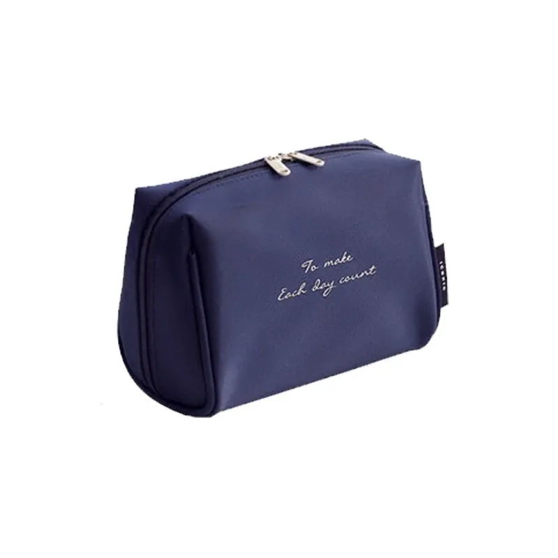 New brief pure color nylon cosmetic package high capacity portable Drawstring travel stereo bag make-up package Dustproof Cover (2)