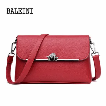 

Genuine Leather The New High Quality Women Handbag Luxury Messenger Bag Soft Leather Fashion Ladies Crossbody Bags Female Bolsas