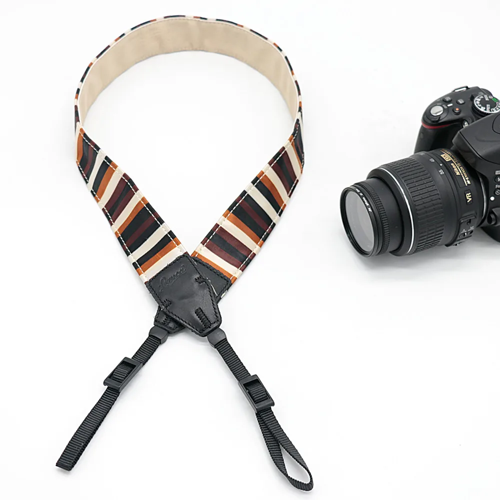 Color Striped LE 01 Camera Shoulder Strap For SLR DSLR For Canon Nikon