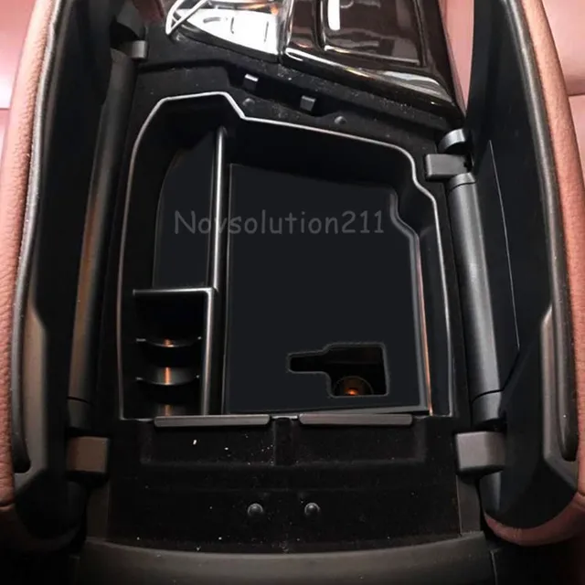 LHD Car organizer For BMW 5 Series F10 2010 2016 Central Armrest Storage Box Container Holder