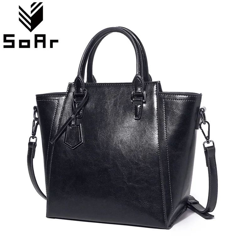 

SoAr Casual Handbags Women Messenger Crossbody Leather Bag Female Genuine Leather Bolsos Mujer Luxury Brands For Ladies Tote New
