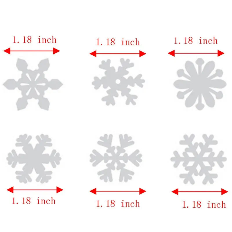50 шт 3 см Ассорти нетканые Снежинки Висячие Рождественские елки окно DIY украшения мотив Войлок ремесла