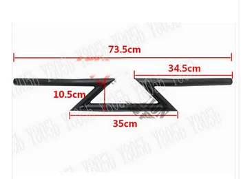 

7/8" 22MM Motorcycle Drag Handlebars Z Bars For Honda Shadow Spirit Sabre Aero ACE Steed VLX 400 600 1100 DLX VTX1300 1800