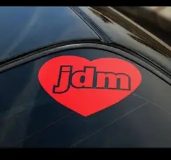 Высокое качество для сердца JDM автомобиля стикер и Переводные картинки Прохладный модифицированные аксессуары