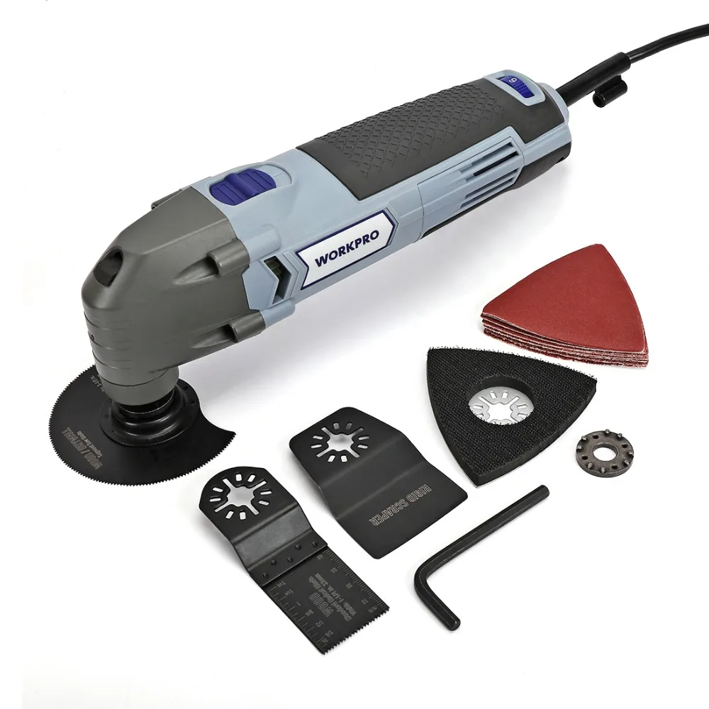 WORKPRO Oscillating Tool 220V Electric Trimmer Saw for Wood Working 300W Power Home DIY Wood Trimme