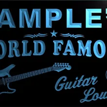 TM007 гитара гостиная Пивной Бар паба, комнаты неоновый свет знак