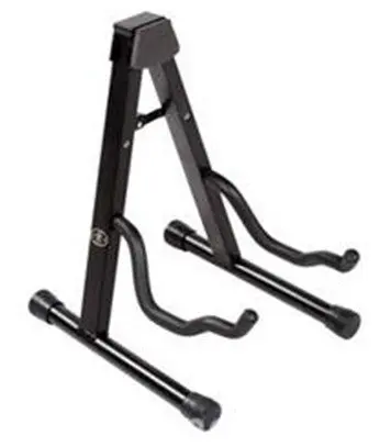 

A shape guitar stand for electric and acoustic guitar