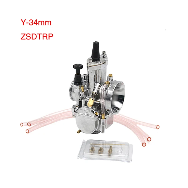 Alconstar высокая производительность PWK 21 24 26 28 30 32 34 Карбюратор Carb для 90cc до 250cc Dirt Pit Bike ATV Quad Мотоцикл - Цвет: Y-34mm ZSDTRP