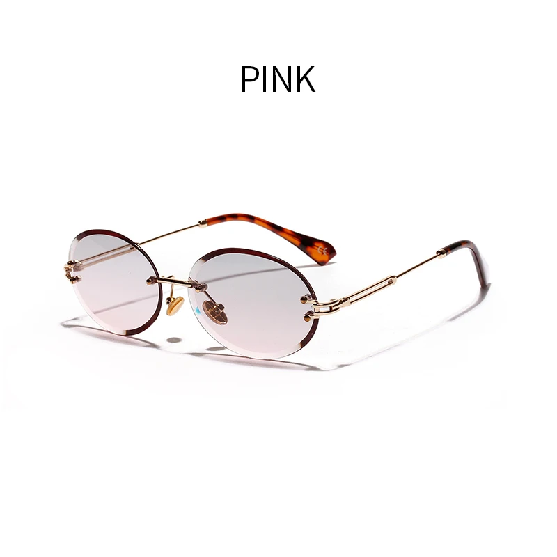 Gray Pink IGUETTA овальные женские прозрачные солнцезащитные очки Роскошные дизайнерские очки женские высококачественные солнцезащитные очки Женские Ретро Oculos De Sol IYJB295 - Цвет линз: Gray Pink