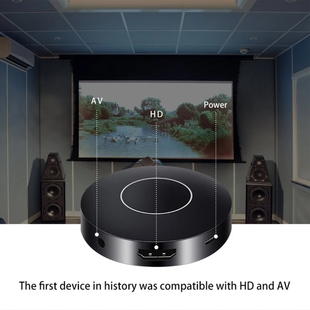 HD AV Dual Output Q1 Mirroring Dongle Dual Core Wifi Display font b Receiver b font