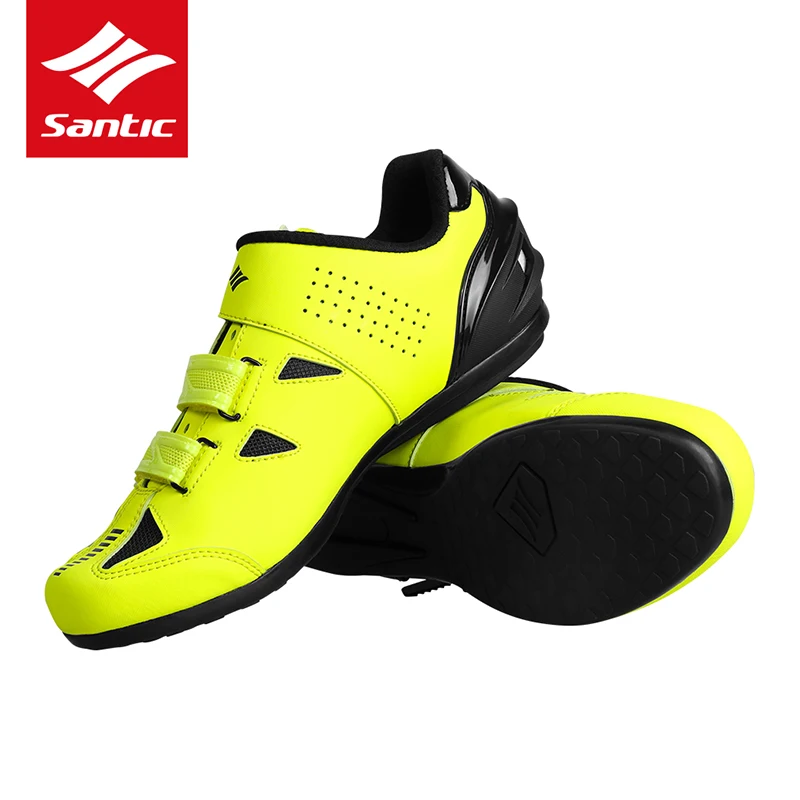 SANTIC обувь для велоспорта, велосипеда, кроссовки, дышащие, для спорта на открытом воздухе, профессиональная обувь для шоссейного велосипеда, нескользящая, без замка, оборудование