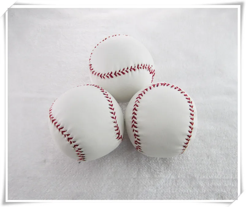 

1 Piece Standard White Trainning Exercise Soft Baseball Softball ball For Sport Team Game Practice Entertainment