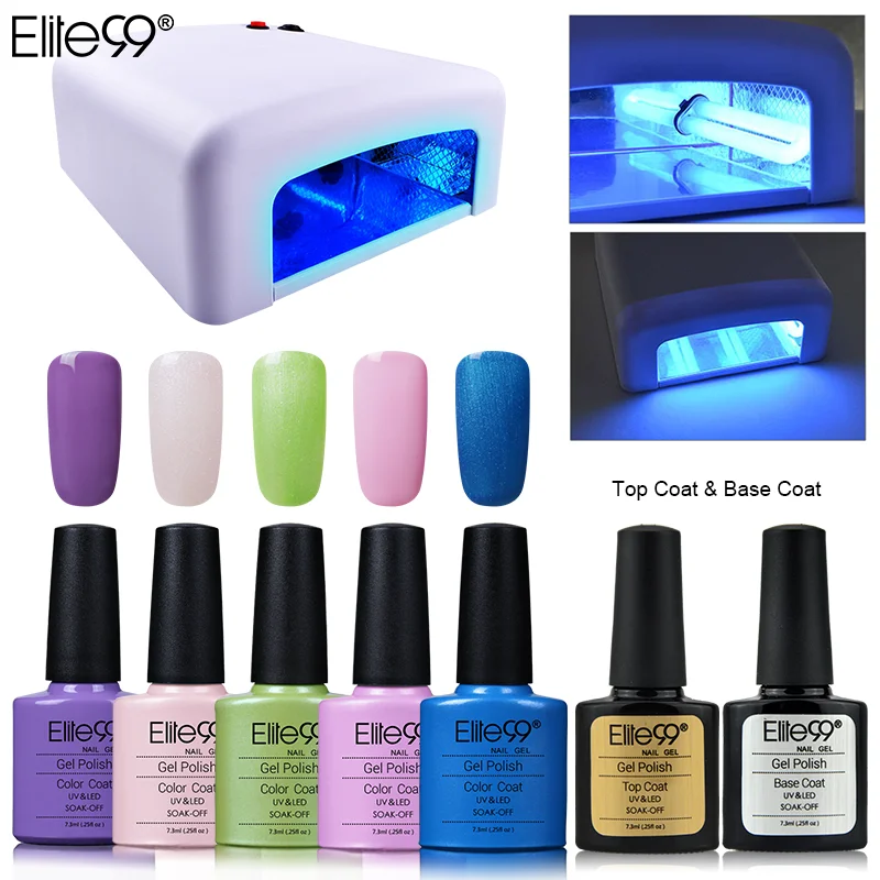 Elite99 7.3ml Gel Nail Long Lasting Gel Nail Polish Pick 5 Colors UV