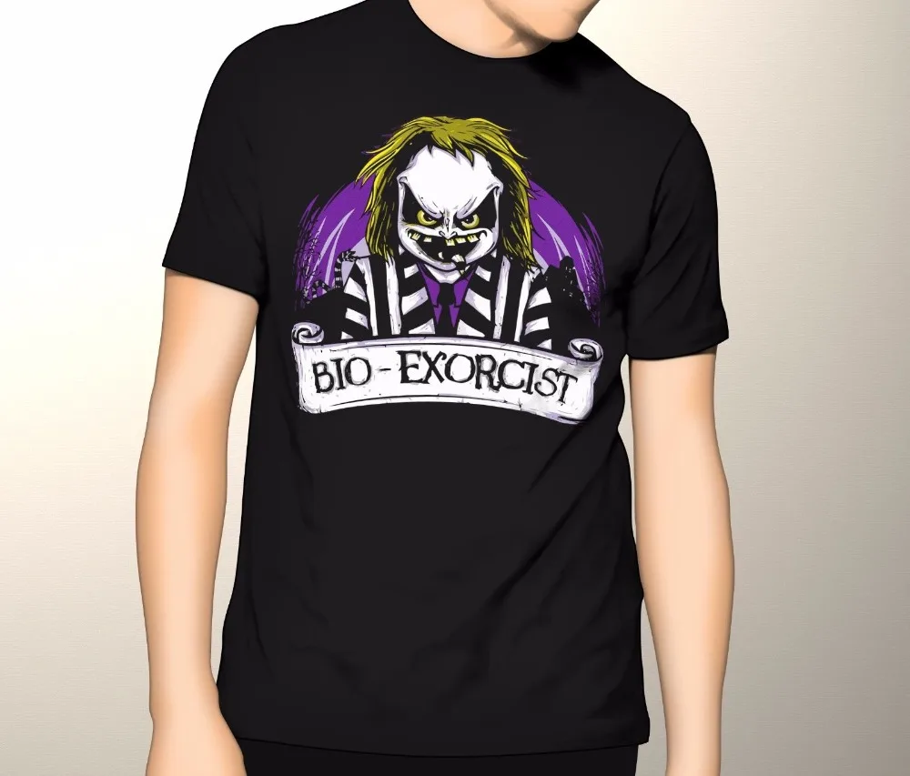

Free shipping 2018Beetlejuice Shirt, Bio Exorcist Horror Movie Premium Graphic T-Shirt S-5XL Hip-Hop Casual Clothing