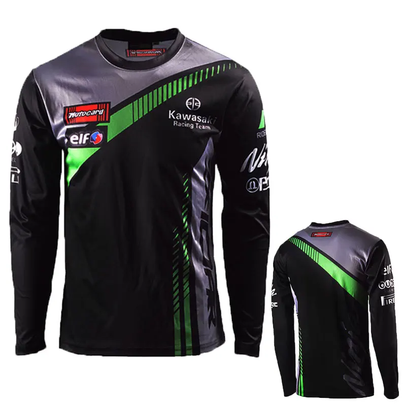 

2019 Maillot Ciclismo Hombre Verano Motocross Jersey Men Compressed Motorbike Shirts Long Sleeve Moto Riding Cycling Jersey Tops